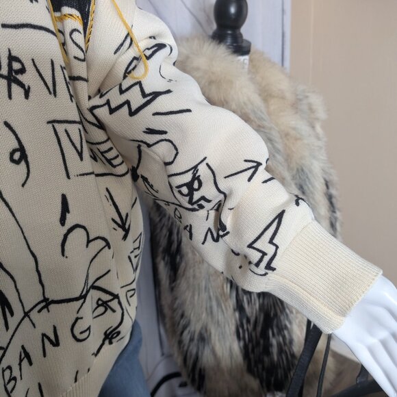 Lee x Jean-Michel Basquiat Scribble Artwork Sweatshirt LARGE NWT - Picture 5 of 16